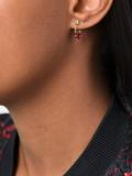ruby loop earrings