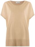 round neck knit blouse