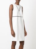 fishing line panel shift dress