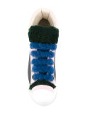 shearling-trimmed sneakers