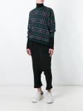 drop-crotch cropped trousers