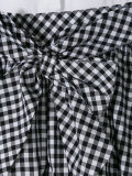checked skirt dress