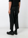 drop-crotch cropped trousers