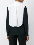 contrast collar shirt