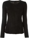 suede zipped top