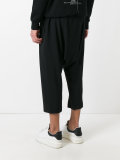 cropped drop-crotch joggers
