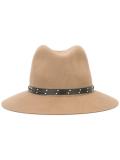 studded detailing fedora hat