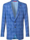classic checked blazer