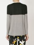 crew neck bi-colored t-shirt