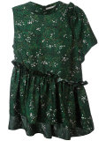 printed asymmetric blouse 