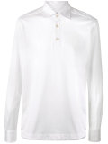 emroidered long sleeve polo shirt