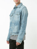 bleached denim jacket