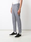 cropped striped trousers