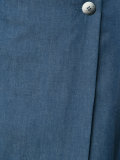 denim wrap skirt