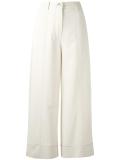 wide leg cropped trousers