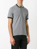 contrast polo shirt