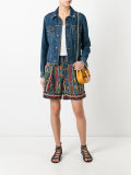 floral striped shorts
