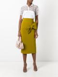 bow detail pencil skirt 