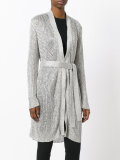 tie-waist knitted jacket