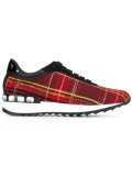 checked sneakers
