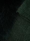 fur panel micromodal blend scarf