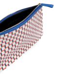 geometric print clutch