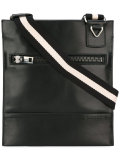 striped strap shoulder bag