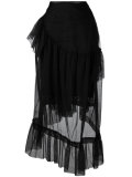 sheer layered skirt