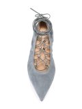 'Rockstud'裹踝带平底鞋
