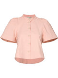 buttoned cropped blouse