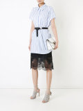 elongated stripe shirt