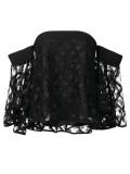 off-shoulders flared sleeves blouse