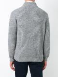 flocked ribbed cardigan