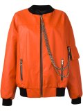 chain detailed bomber jacket