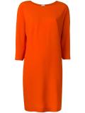 three-quarters sleeve shift dress