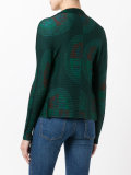 patterned open cardigan