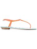 T-strap flat sandals