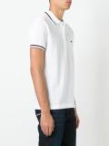 contrast detail polo shirt