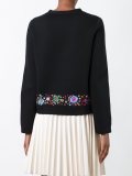 embroidered hem jumper