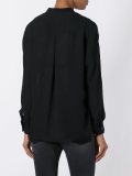 band collar shirt