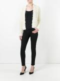 furry detail cardigan 