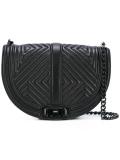 ribbed saddle cross body bag