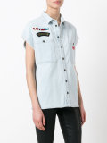 sleeveless denim jacket 