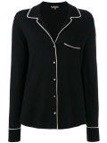 contrast trim pyjama top