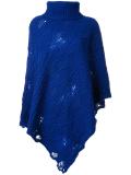 cable knit poncho