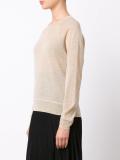 metallic knit blouse