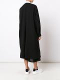 string detail oversized coat