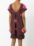 embroidered geometric dress