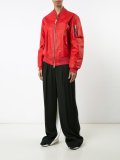 arm pocket bomber jacket