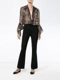 high waisted flared trousers